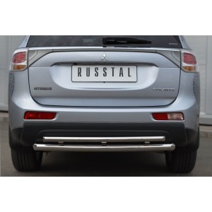 Руссталь MRZ-001057 защита заднего бампера d63/42 (дуга) на Mitsubishi Outlander 2012-