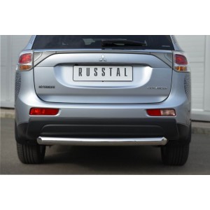 Руссталь MRZ-001058 защита заднего бампера d76 (дуга) на Mitsubishi Outlander 2012-