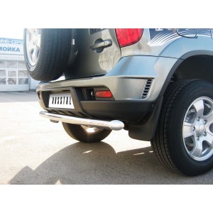 Руссталь NCZ-000183 защита заднего бампера d63 на Chevrolet Niva 2002-2009