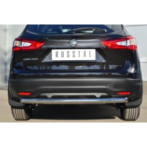 Руссталь NQQZ-001798 защита заднего бампера d63 (дуга) на Nissan Qashqai 2014-