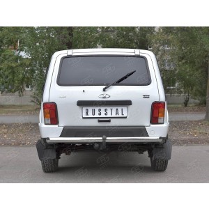 Руссталь NUZ-002814 защита заднего бампера d63 дуга на Lada 4x4 Urban 2014-