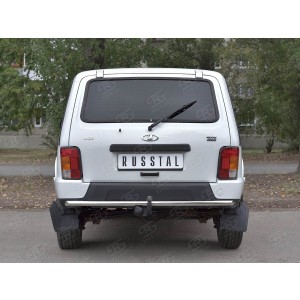 Руссталь NUZ-002815 защита заднего бампера d42 дуга на Lada 4x4 Urban 2014-