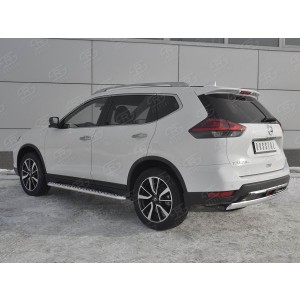 Руссталь NXZ-003158 защита заднего бампера d75х42 дуга на Nissan X-Trail (T32) 2018-
