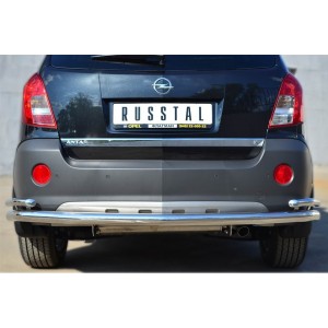 Руссталь OAZ-001372 защита заднего бампера d63 (секции) d42 (уголки) на Opel Antara 2012-