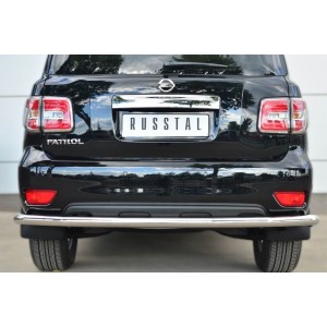 Руссталь PATZ-001737 защита заднего бампера d63 (секции) на Nissan Patrol 2014-