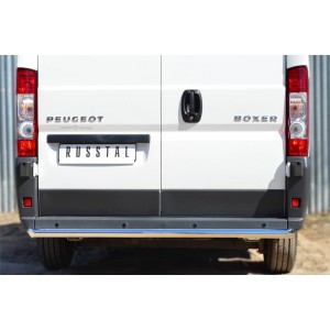 Руссталь PBZ-001657 защита заднего бампера d63 (прямая) на Peugeot Boxer L1H1 2012-