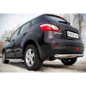 Руссталь QNZ-000773 защита заднего бампера d63 (дуга) на Nissan Qashqai 2010-2013