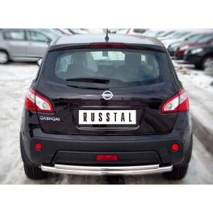 Руссталь QNZ-000774 защита заднего бампера d63/42 (дуга) на Nissan Qashqai 2010-2013