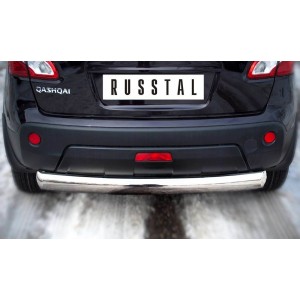 Руссталь QNZ-000779 защита заднего бампера d76 на Nissan Qashqai 2010-2013