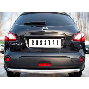 Руссталь QNZ-001773 защита заднего бампера d63 (дуга) на Nissan Qashqai+2 2010-2013