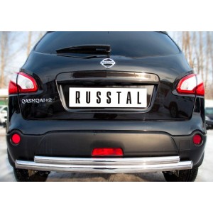 Руссталь QNZ-001774 защита заднего бампера d63/42 (дуга) на Nissan Qashqai+2 2010-2013
