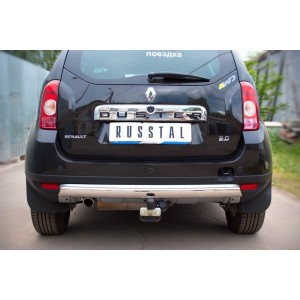 Руссталь RD4Z-000445 защита заднего бампера d75х42 овал на Renault Duster 4x4 2011-2014