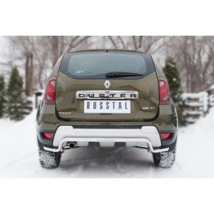 Руссталь RDZ-002187 защита заднего бампера d42 (волна) длинная на Renault Duster 2015-
