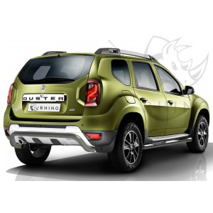 Руссталь RDZBR-002188SER защита заднего бампера d63 ч. сталь сер. (волна) на Renault Duster 2015-