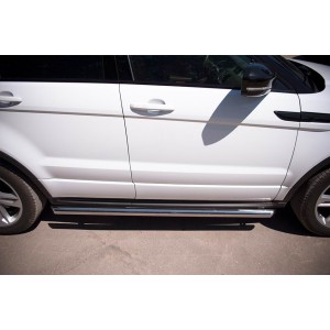Руссталь REDT-0006611 пороги труба d63 (со скошенными торцами) на Land Rover Range Rover Evoque Dynamic 2011-