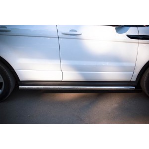 Руссталь REDT-0006613 пороги труба d63 (со скругленными торцами) на Land Rover Range Rover Evoque Dynamic 2011-