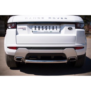 Руссталь REDZ-000664 защита заднего бампера d76 на Land Rover Range Rover Evoque Dynamic 2011-