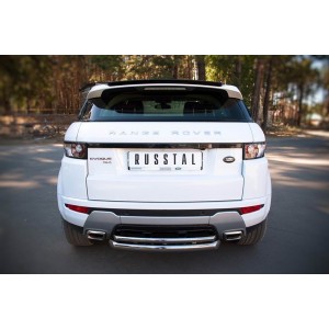 Руссталь REDZ-000667 защита заднего бампера d76/42 (дуга) на Land Rover Range Rover Evoque Dynamic 2011-