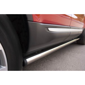 Руссталь REPT-0008042 пороги труба d63 (с заглушками на торцах) на Land Rover Range Rover Evoque Prestige U Pure 2011-