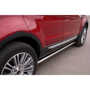 Руссталь REPT-0008043 пороги труба d63 (со скругленными торцами) на Land Rover Range Rover Evoque Prestige U Pure 2011-