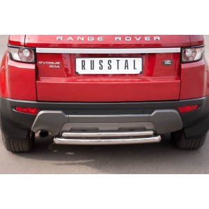 Руссталь REPZ-000809 защита заднего бампера d63_42 (дуга) на Land Rover Range Rover Evoque Prestige U Pure 2011-