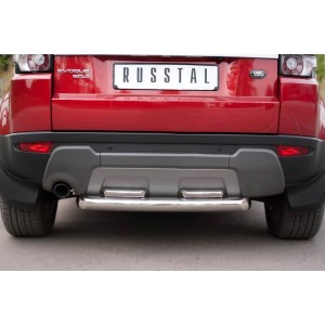 Руссталь REPZ-000813 защита заднего бампера d76_42х2 (дуга) на Land Rover Range Rover Evoque Prestige U Pure 2011-