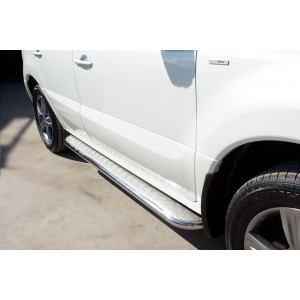 Руссталь RKL-000588 пороги труба d42 с листом на Renault Koleos 2012-