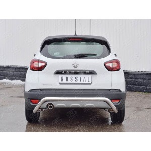 Руссталь RKPZ-002471 защита заднего бампера d63 волна под машину на Renault Kaptur 2016