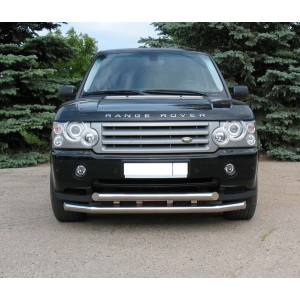 Руссталь RRZ-000332 защита переднего бампера d76/d76 на Land Rover Range Rover