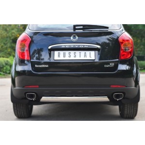 Руссталь SAZ-001429 защита заднего бампера 75х42 (дуга) на SsangYong Actyon 2010-2013