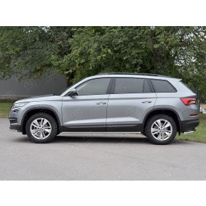 Руссталь SKKT-0027753 пороги труба d42 (со скругленными торцами) на Skoda Kodiaq 2017-