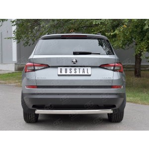 Руссталь SKKZ-002780 защита заднего бампера d75х42 дуга на Skoda Kodiaq 2017-