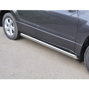Руссталь SNT-0010271 пороги труба d76 (со скошенными торцами) на Suzuki Grand Vitara 5 дв. 2008-2011