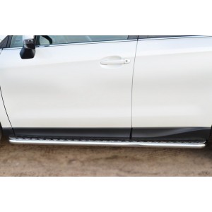Руссталь SUFL-001602 пороги труба d42 с листом на Subaru Forester 2013-