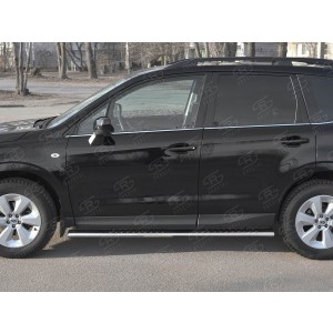 Руссталь SUFO-003345 пороги труба 120х60 овал с проступью на Subaru Forester (SJ) 2016-2018