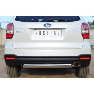 Руссталь SUFT-001606 защита заднего бампера 75х42 (дуга) на Subaru Forester 2013-