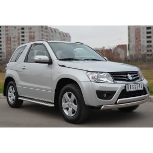 Руссталь SV3L-001110 пороги труба d42 с листом на Suzuki Grand Vitara 3дв. 2012-
