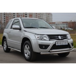 Руссталь SV3Z-001103 защита переднего бампера d63/42 (дуга) на Suzuki Grand Vitara 3дв. 2012-