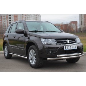 Руссталь SVZ-001090 защита переднего бампера d63/42 (дуга) на Suzuki Grand Vitara 5 дв. 2012-
