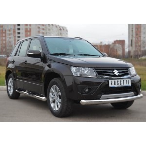 Руссталь SVZ-001091 защита переднего бампера d76 (дуга) на Suzuki Grand Vitara 5 дв. 2012-