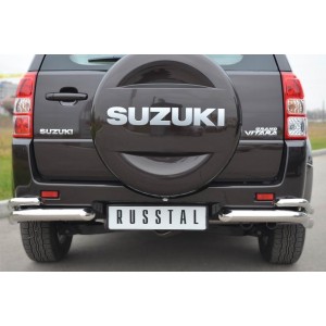 Руссталь SVZ-001099 защита заднего бампера уголки d63/42 на Suzuki Grand Vitara 5 дв. 2012-
