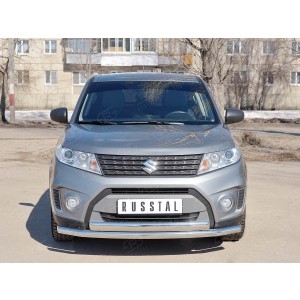 Руссталь SVZ-002640 защита переднего бампера d63 секции-d75х42 дуга на Suzuki Vitara 2015-