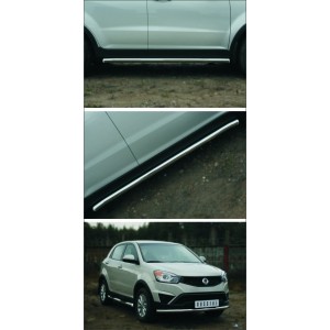 Руссталь SYAT-0019753 пороги труба d63 (со скругленными торцами) на SsangYong Actyon 2014-