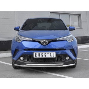 Руссталь TCHZ-003024 защита переднего бампера d42 секции-d42 дуга на Toyota C-HR 2018-