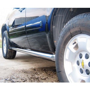 Руссталь TCT-0006231 пороги труба d76 (со скошенными торцами) на Chevrolet Tahoe 2006-2012