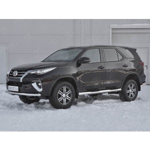 Руссталь TFZ-002880 защита переднего бампера d63 секции на Toyota Fortuner 2017-