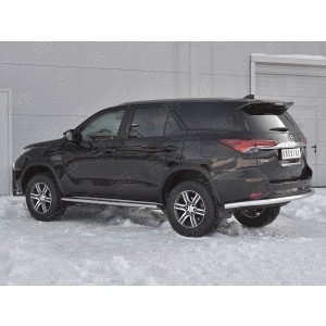 Руссталь TFZ-002887 защита заднего бампера d63 секции на Toyota Fortuner 2017-