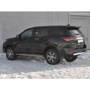 Руссталь TFZ-002889 защита заднего бампера d76 дуга на Toyota Fortuner 2017-