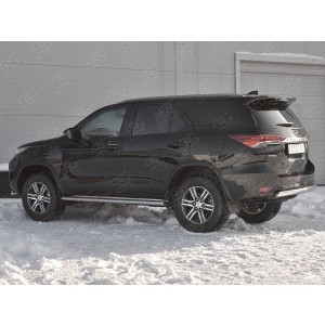 Руссталь TFZ-002891 защита заднего бампера d75х42 дуга на Toyota Fortuner 2017-