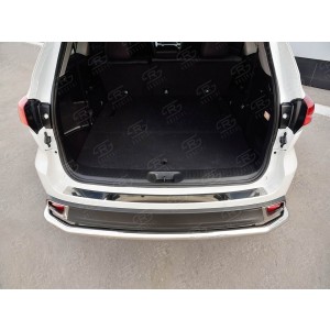 Руссталь THRN-002630 накладка на задний бампер (лист нерж зеркальный) на Toyota Highlander 2017